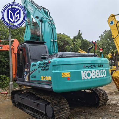 20T SK200D प्रयुक्त कोबेलको खुदाई हाइड्रोलिक क्रॉलर खुदाई