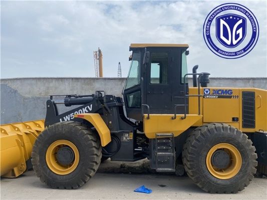 LW500 प्रयुक्त XCMG लोडर 17t प्रयुक्त हाइड्रोलिक खुदाई लोडर