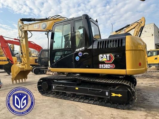 CAT313D 13 टन कैटरपिलर प्रयुक्त हाइड्रोलिक खुदाई मशीन, उत्कृष्ट गुणवत्ता, बिक्री के लिए तैयार