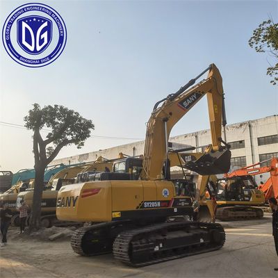 Sy205H 20.5 टन कुशल हाइड्रोलिक परिसंचरण के साथ प्रयुक्त SANY खुदाई मशीन