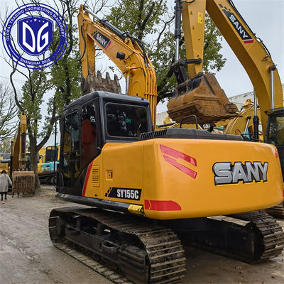 Sy155C Sany 15.5 टन सेकंड हैंड एक्सकेवेटर