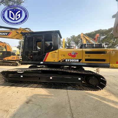 Sy305H 30.5 टन इस्तेमाल किया गया ईंधन दक्षता अनुकूलित के साथ Sany उत्खनन मशीन