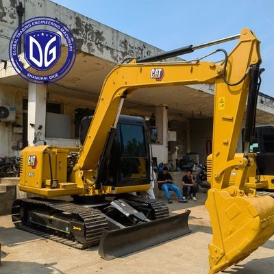 कुशल सामग्री हैंडलिंग क्षमता 307E2 प्रयुक्त कैटरपिलर खुदाई मशीन 7 टन