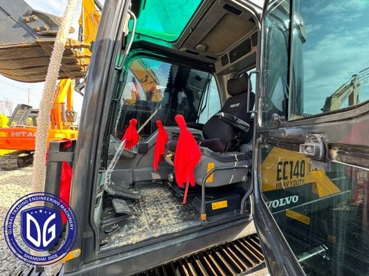 Ec140 14 टन कुशल शीतलन पंखे प्रणाली के साथ प्रयुक्त वोल्वो खुदाई मशीन