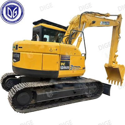 उत्कृष्ट शक्ति स्थायित्व और उच्च दक्षता के साथ जापानी Komatsu PC128US मध्यम खुदाई मशीन