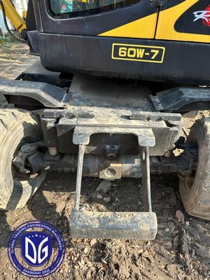 हुंडई प्रयुक्त व्हील उत्खननकर्ता 60w-7 6 टन हाइड्रोलिक छोटा उत्खननकर्ता, 10 इकाइयां अभी उपलब्ध हैं