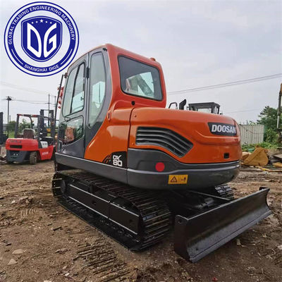 DX80 8 टन इस्तेमाल किया Doosan उत्खनन इस्तेमाल किया हाइड्रोलिक उत्खनन