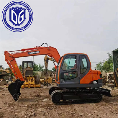DX80 8 टन इस्तेमाल किया Doosan उत्खनन इस्तेमाल किया हाइड्रोलिक उत्खनन
