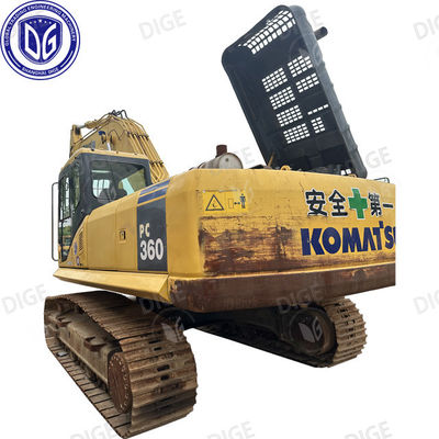 USED PC360-7 खुदाई मशीन कठिन परिस्थितियों के लिए बढ़ी हुई ब्रेकआउट बल