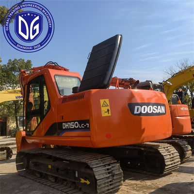 हाइड्रोलिक क्रॉलर Doosan खुदाई DOOSAN DH150LC खुदाई इस्तेमाल किया 15ton खुदाई