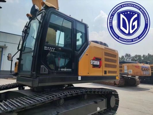 SY305H 30.5 टन चीन प्रयुक्त हाइड्रोलिक प्रयुक्त Sany Excavator बिक्री के लिए