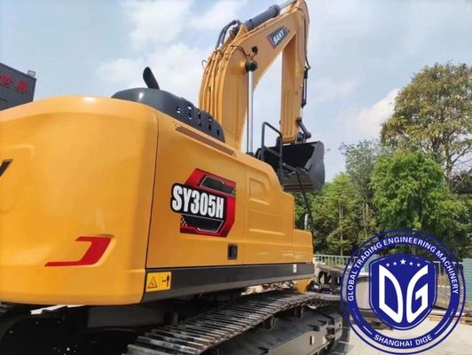 SY305H 30.5 टन प्रयुक्त SANY खुदाई चीन प्रयुक्त हाइड्रोलिक खुदाई