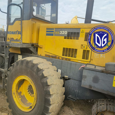 फ्रंट एंड लोडर WA320-3 इस्तेमाल किया Komatsu लोडर जापान से मूल
