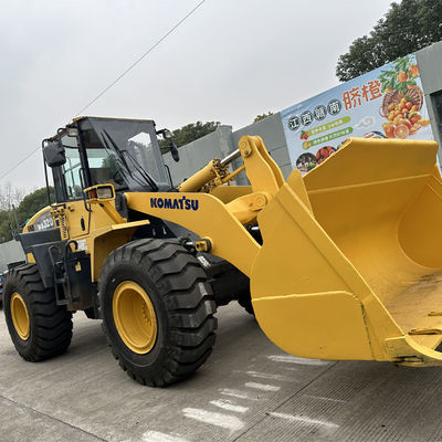 इस्तेमाल किया गया WA320-5 लोडर जापान कोमात्सु WA320-3 WA320-5 WA470-3 WA470-6 व्हील लोडर उत्कृष्ट स्थिति में