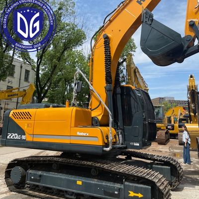 ओमान के लिए जहाज के लिए तैयार कमिंस इंजन के साथ प्रयुक्त हुंडई 220LC-9S खुदाई मशीन