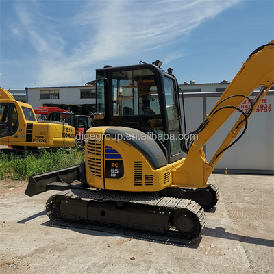 Used Komatsu PC55 Crawler Excavator 5.5ton with 1 Year Warranty