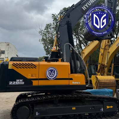 उच्च गुणवत्ता वाली प्रयुक्त हुंडई HX220HD∙ निर्माण के लिए किफायती 22 टन की खुदाई मशीन