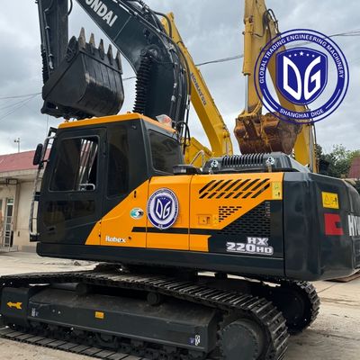 उच्च गुणवत्ता वाली प्रयुक्त हुंडई HX220HD∙ निर्माण के लिए किफायती 22 टन की खुदाई मशीन